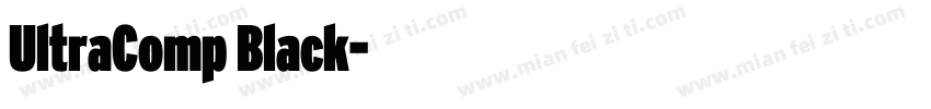 UltraComp Black字体转换